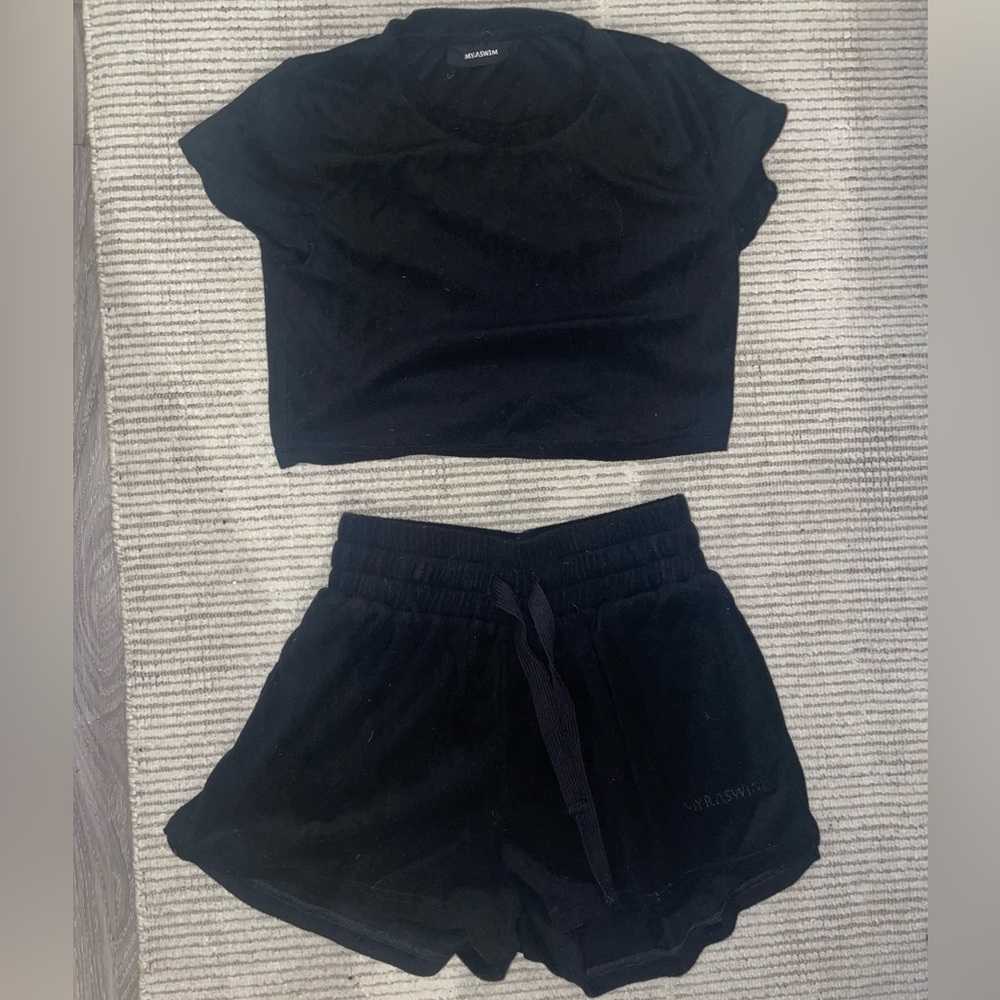 Myra Swim Terry Set - Black S